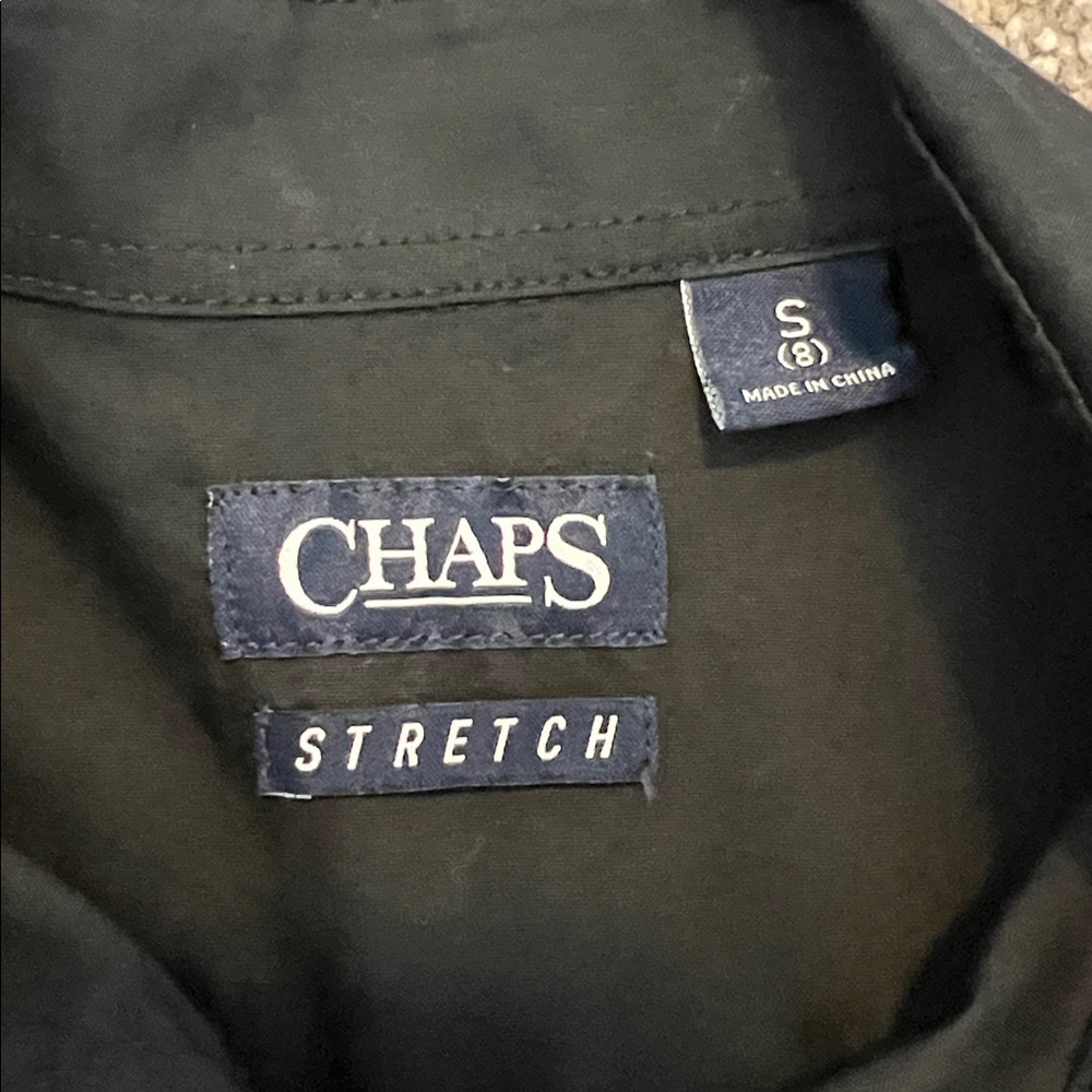 Chaps Boys Black‎ Dress Shirt - Picture 6 of 12